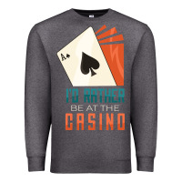 Charcoal Heather Casino Premium Sweatshirt - linhVisuals