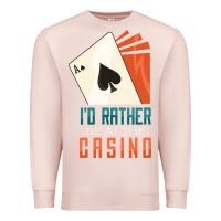 Pale Pink Casino Premium Sweatshirt - linhVisuals