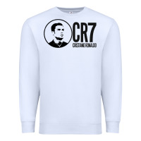 White cristian #ronaldo Premium Sweatshirt - linhVisuals