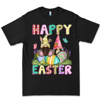 Black Happy Easter gnomies Easter Day Premium Tee - CowGirlArtShop