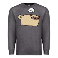 Charcoal Heather no pug Premium Sweatshirt - linhVisuals