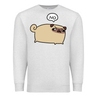Oatmeal Heather no pug Premium Sweatshirt - linhVisuals
