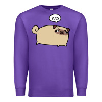 Purple no pug Premium Sweatshirt - linhVisuals