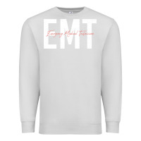 Dove Grey emt emergency medical technician ems first responder medic sweatshirt Premium Sweatshirt - linhVisuals