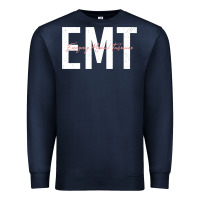 Navy emt emergency medical technician ems first responder medic sweatshirt Premium Sweatshirt - linhVisuals