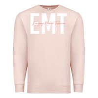 Pale Pink emt emergency medical technician ems first responder medic sweatshirt Premium Sweatshirt - linhVisuals
