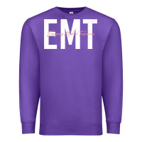Purple emt emergency medical technician ems first responder medic sweatshirt Premium Sweatshirt - linhVisuals