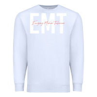 White emt emergency medical technician ems first responder medic sweatshirt Premium Sweatshirt - linhVisuals