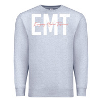 Heather Grey emt emergency medical technician ems first responder medic sweatshirt Premium Sweatshirt - linhVisuals