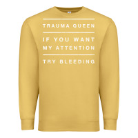 Antique Gold emt hoodie funny trauma queen attention bleeding fun gift Premium Sweatshirt - linhVisuals