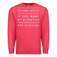 Cardinal emt hoodie funny trauma queen attention bleeding fun gift Premium Sweatshirt - linhVisuals