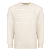 Sandshell emt hoodie funny trauma queen attention bleeding fun gift Premium Sweatshirt - linhVisuals
