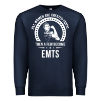 Navy emt shirts for women  emt pullover hoodie Premium Sweatshirt - linhVisuals