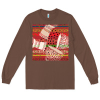 Chestnut african drum colorful seamless pattern Long Sleeve Tee - BundleAndBundleShop