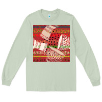 Matcha african drum colorful seamless pattern Long Sleeve Tee - BundleAndBundleShop