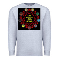 Heather Grey king gizzard & the lizard wizard Premium Sweatshirt - linhVisuals