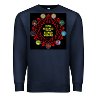 Navy king gizzard & the lizard wizard Premium Sweatshirt - linhVisuals
