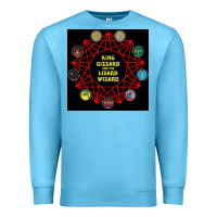 Ocean Blue king gizzard & the lizard wizard Premium Sweatshirt - linhVisuals