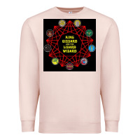Pale Pink king gizzard & the lizard wizard Premium Sweatshirt - linhVisuals