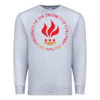 Heather Grey university of the district of columbia Premium Sweatshirt - linhVisuals