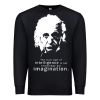 Black albert einstein quote1 Premium Sweatshirt - linhVisuals