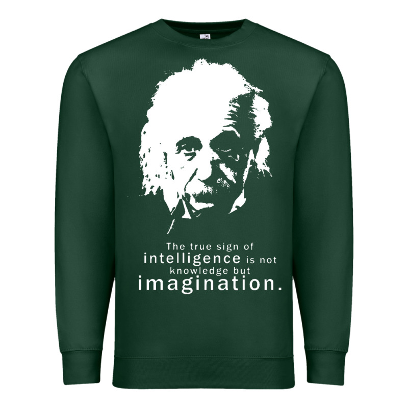 Albert Einstein Quote1 Premium Sweatshirt by linhVisuals | Teevron