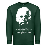 Sports Green albert einstein quote1 Premium Sweatshirt - linhVisuals