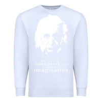 White albert einstein quote1 Premium Sweatshirt - linhVisuals