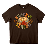 Chocolate Brown pumpkin season Heavy Core Tee - CowGirlArtShop