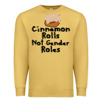 Antique Gold cinnamon rolls not gender roles Premium Sweatshirt - linhVisuals