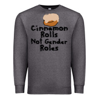 Charcoal Heather cinnamon rolls not gender roles Premium Sweatshirt - linhVisuals
