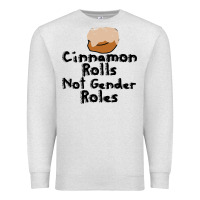 Oatmeal Heather cinnamon rolls not gender roles Premium Sweatshirt - linhVisuals
