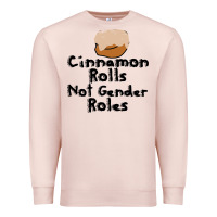 Pale Pink cinnamon rolls not gender roles Premium Sweatshirt - linhVisuals