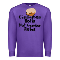 Purple cinnamon rolls not gender roles Premium Sweatshirt - linhVisuals