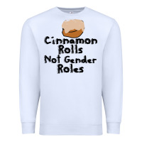 White cinnamon rolls not gender roles Premium Sweatshirt - linhVisuals