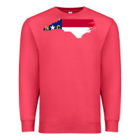 Cardinal flag north carolina tshirt Premium Sweatshirt - linhVisuals