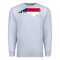 Heather Grey flag north carolina tshirt Premium Sweatshirt - linhVisuals