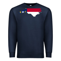 Navy flag north carolina tshirt Premium Sweatshirt - linhVisuals