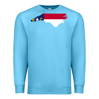 Ocean Blue flag north carolina tshirt Premium Sweatshirt - linhVisuals