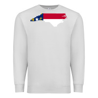 Dove Grey flag north carolina tshirt Premium Sweatshirt - linhVisuals