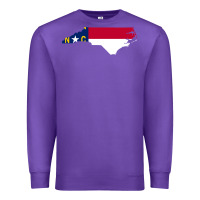 Purple flag north carolina tshirt Premium Sweatshirt - linhVisuals