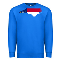 True Royal flag north carolina tshirt Premium Sweatshirt - linhVisuals