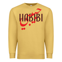 Antique Gold yallah habibi Premium Sweatshirt - linhVisuals
