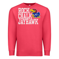 Cardinal rock chalk jayhawk ku tshirt Premium Sweatshirt - linhVisuals