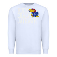 White rock chalk jayhawk ku tshirt Premium Sweatshirt - linhVisuals