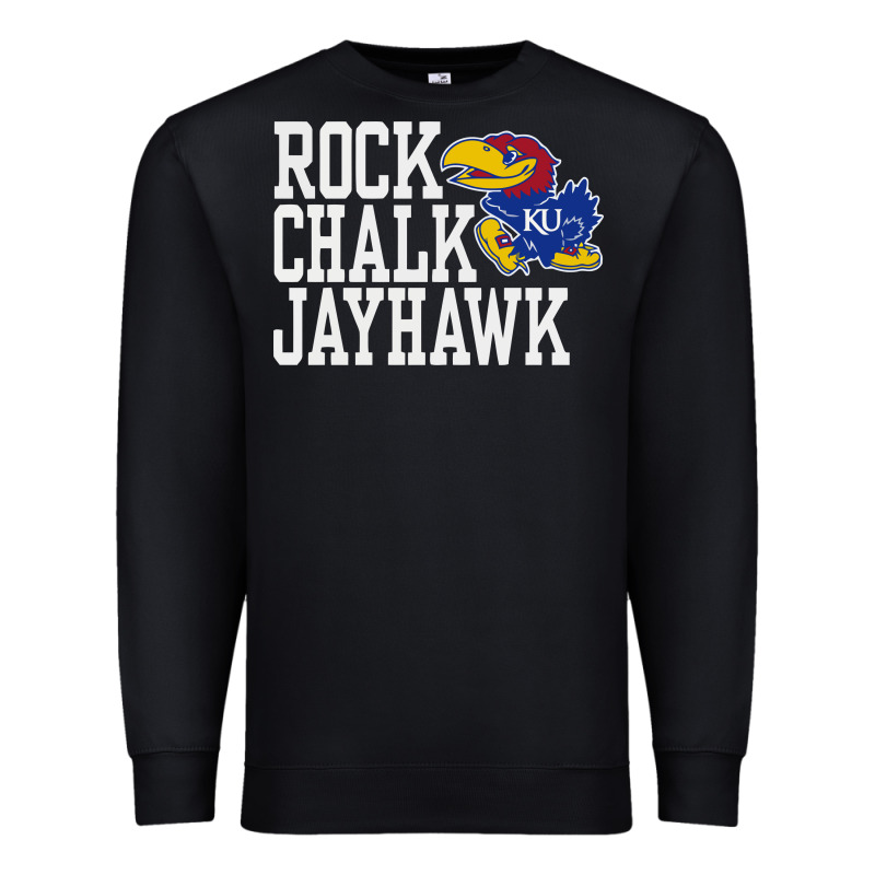 Rock Chalk Jayhawk Ku Tshirt Premium Sweatshirt by linhVisuals | Teevron