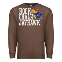 Chestnut rock chalk jayhawk ku tshirt Premium Sweatshirt - linhVisuals
