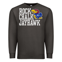 Smoke rock chalk jayhawk ku tshirt Premium Sweatshirt - linhVisuals