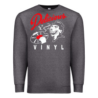 Charcoal Heather delicious vinyl Premium Sweatshirt - linhVisuals