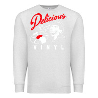 Oatmeal Heather delicious vinyl Premium Sweatshirt - linhVisuals